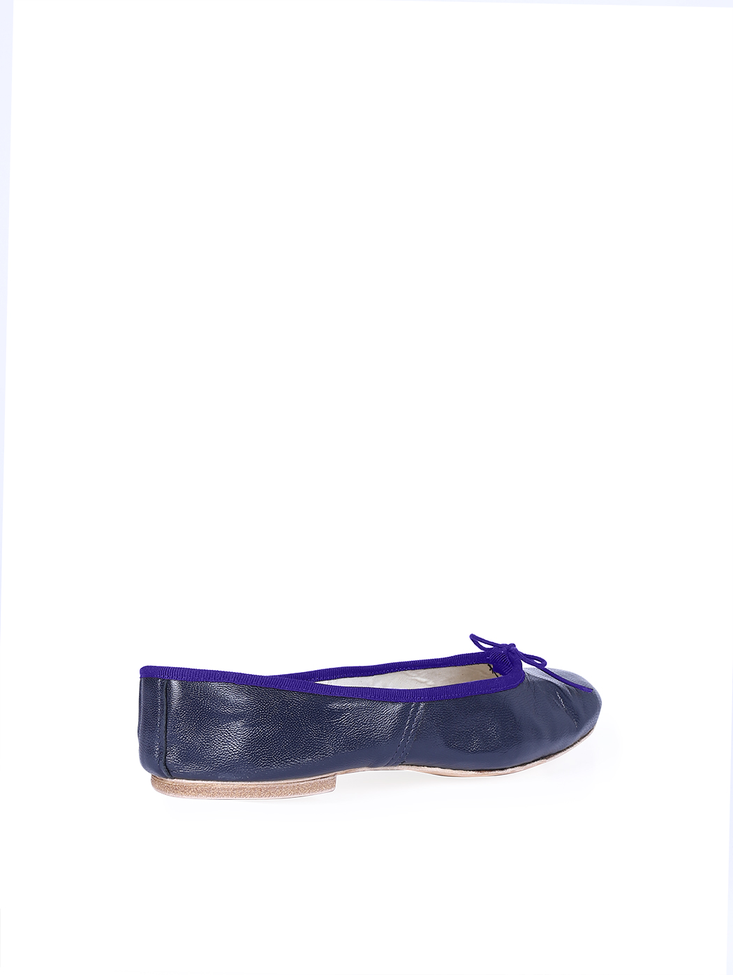 Ballet Flats Dark Blue Purple Trim
