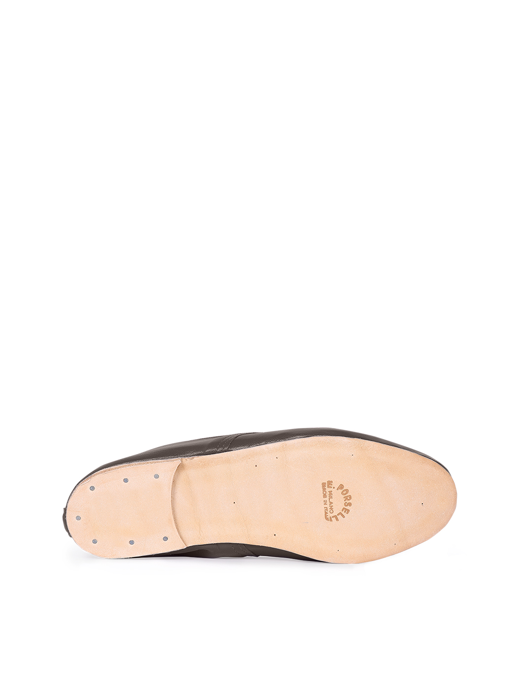 Ballet Flats Dark Brown Purple Trim