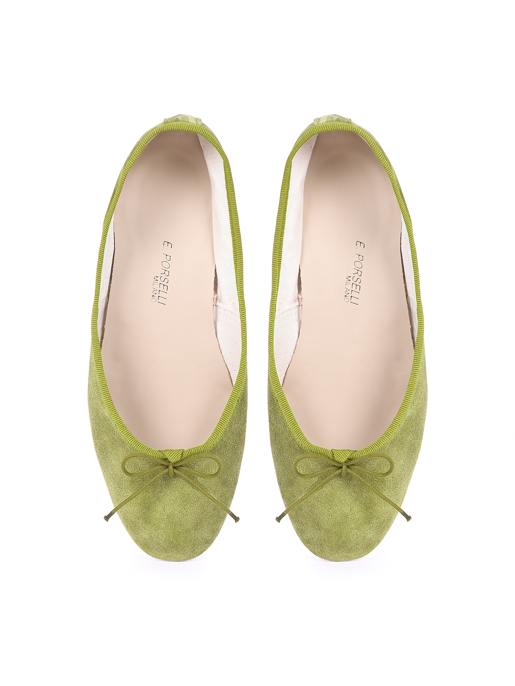 Ballerine DS Verde Oliva camoscio