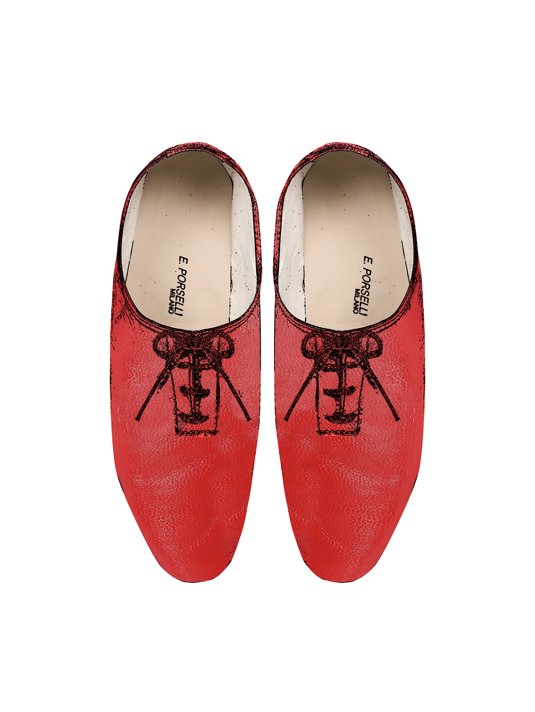 Jazz Dance Ballet Flat Shoes Red 45-Red