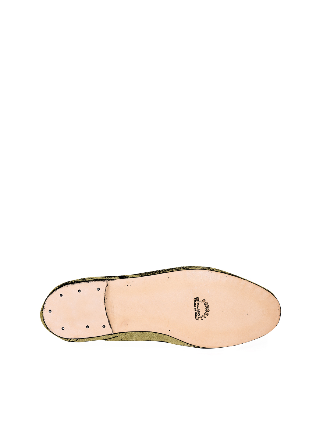 Jazz Dance Ballet Flat Shoes Olive Green Suede C06-Olive Green