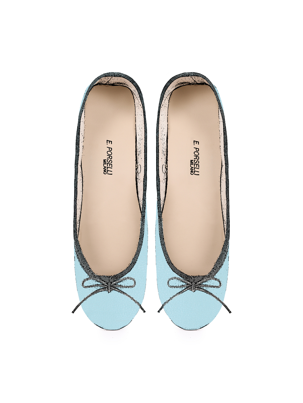Ballerine Shoes Total Flat Light Blue