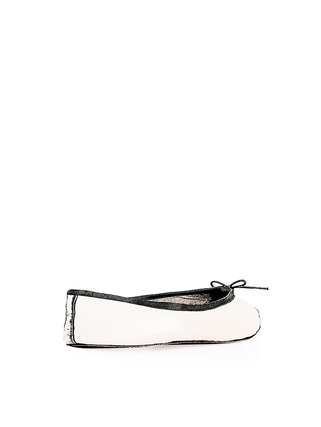 Ballerine Shoes Total Flat White