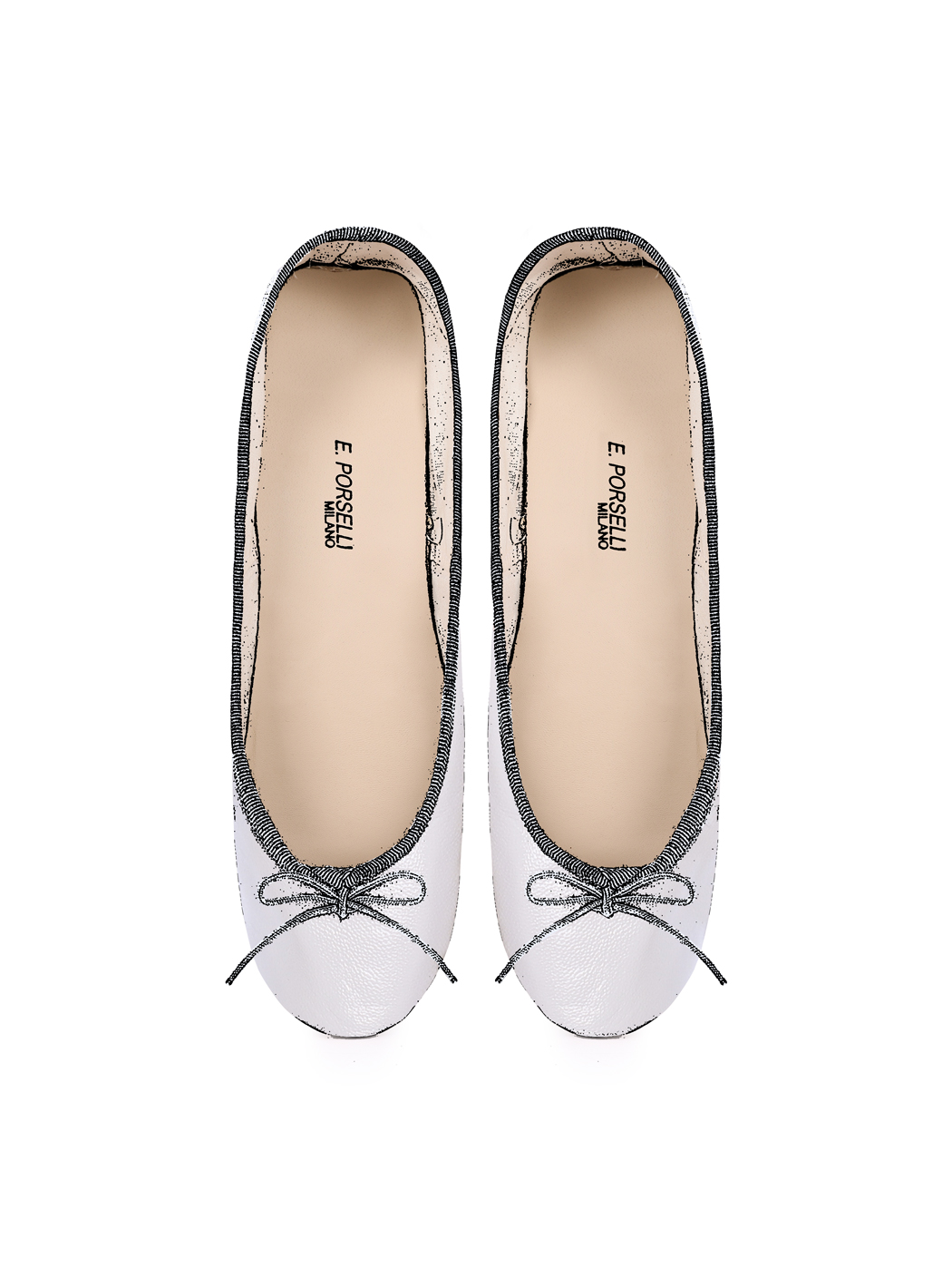 Ballerine Shoes Total Flat Light Grey