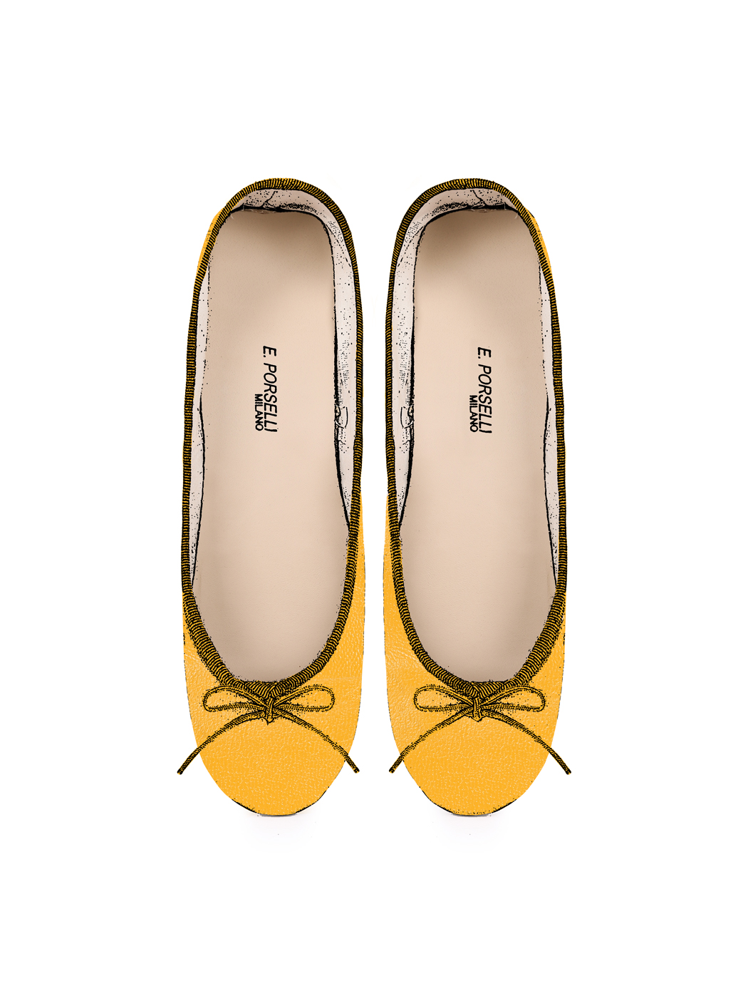 Ballerine Shoes Total Flat Mustard