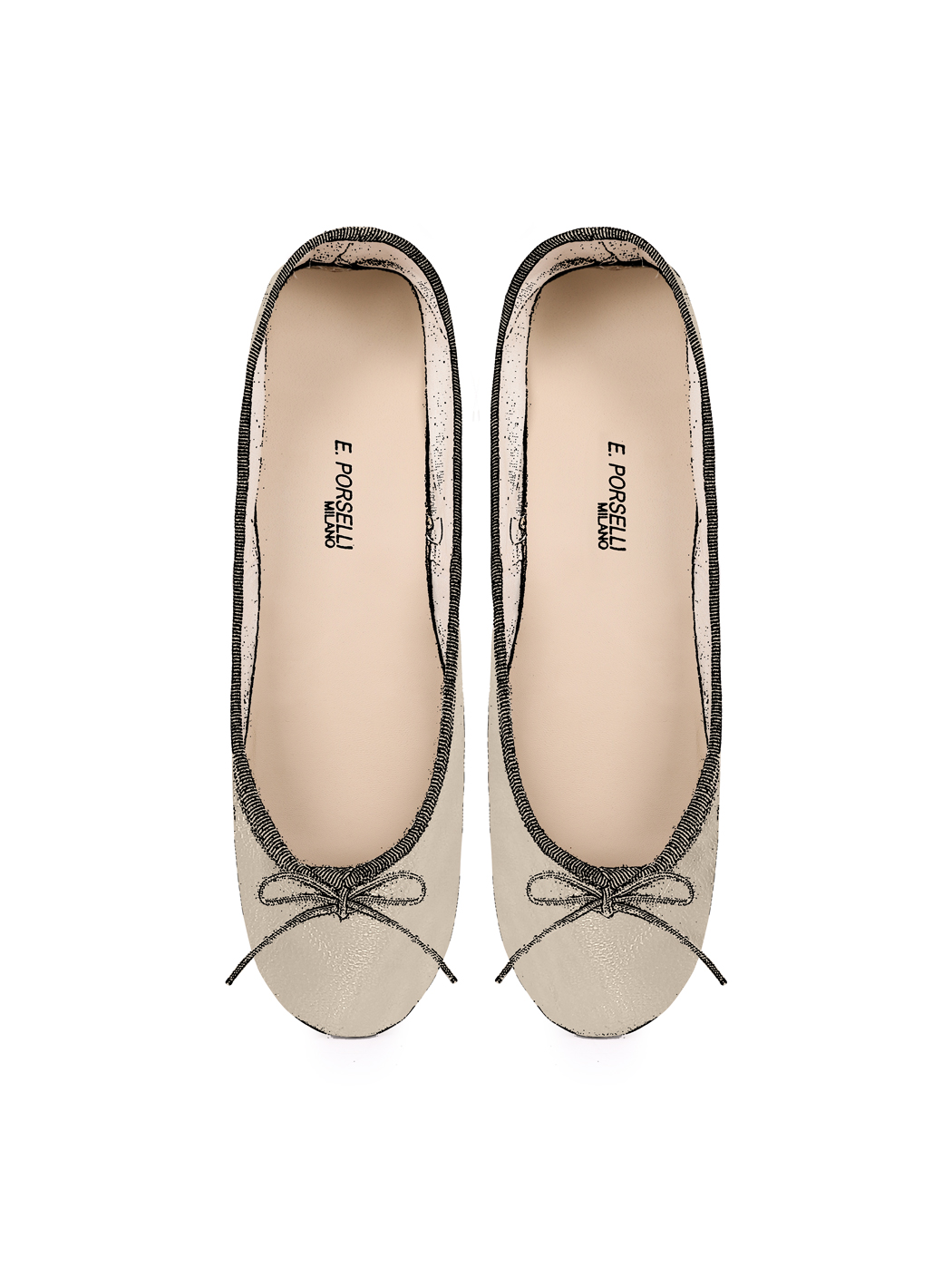 Ballerine Shoes Total Flat Beige