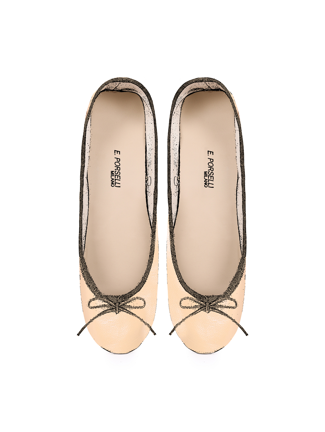 Ballerine Shoes Total Flat Light Tan