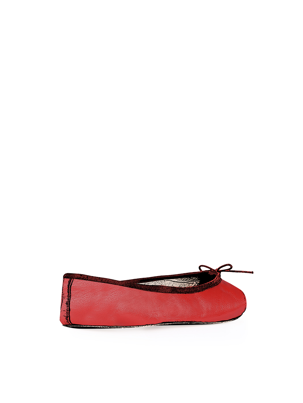 Ballerine Shoes Total Flat Red