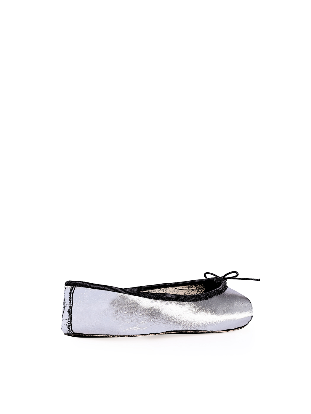 Ballerine Shoes Total Flat Gunmetal Metallic