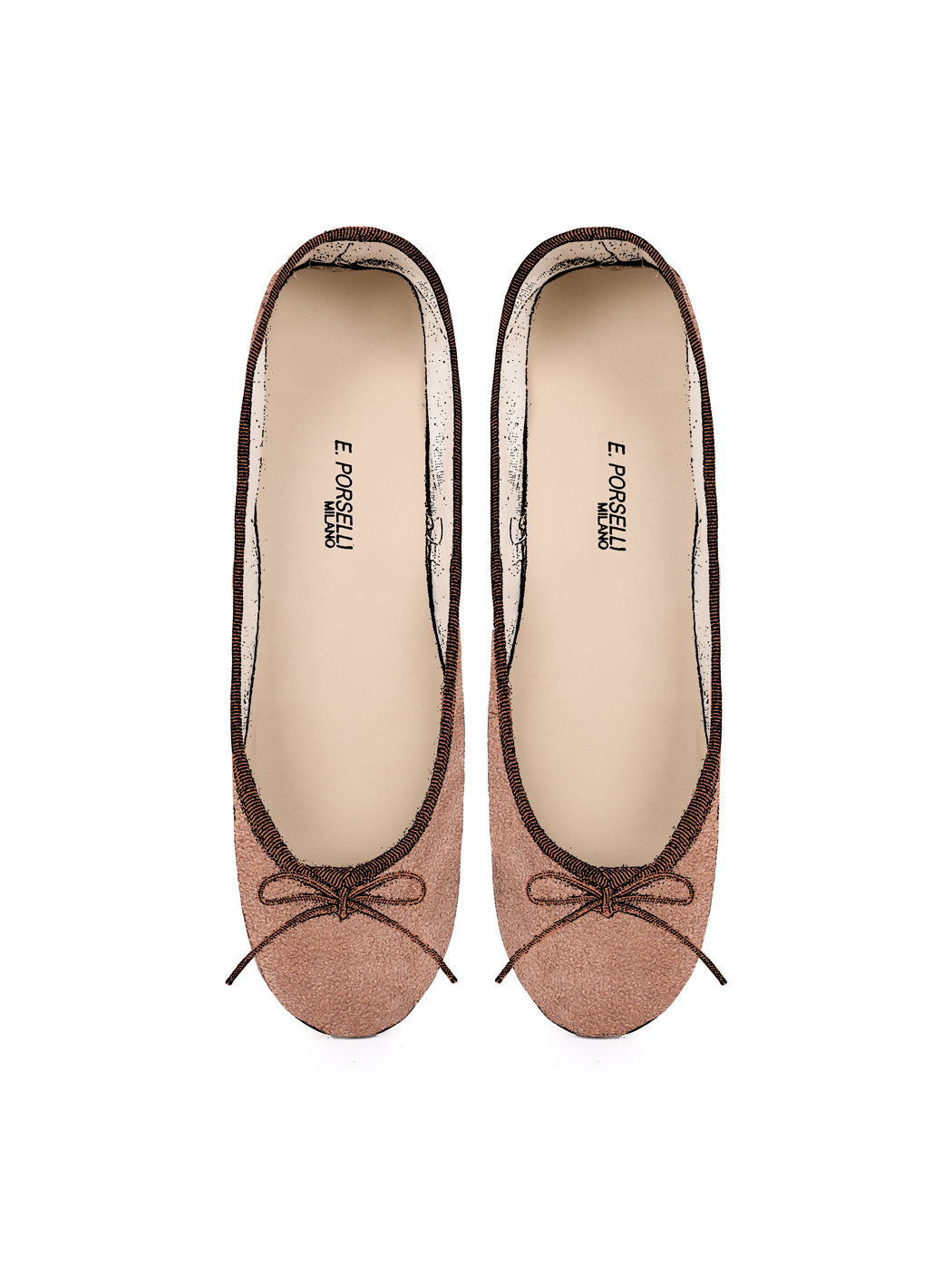 Ballerine SL Marrone Scamosciato C11