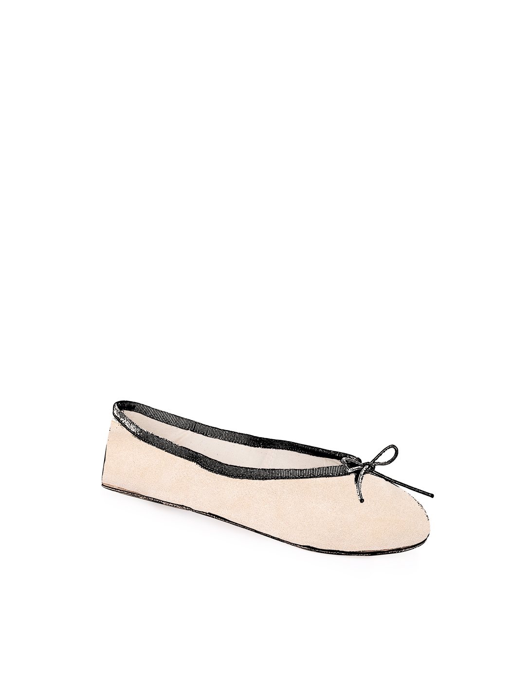 Ballerine Shoes Total Flat Beige Suede