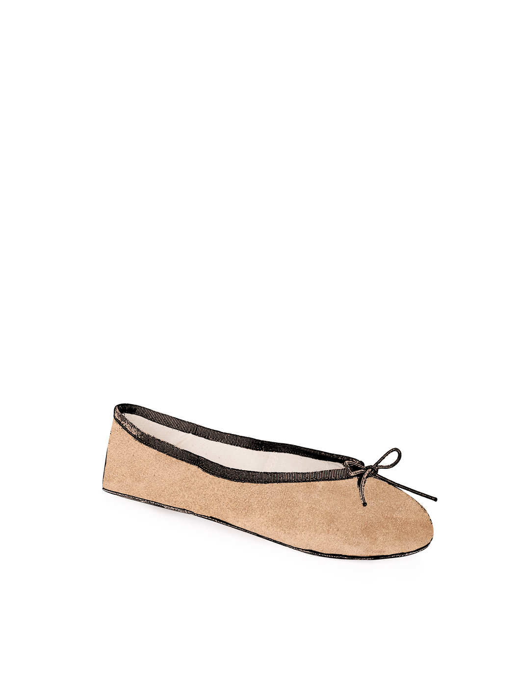 Ballerine Shoes Total Flat Light Brown Suede
