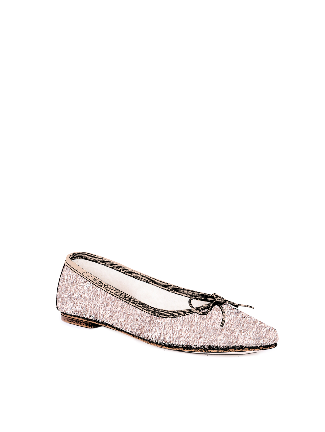 Ballet Flats Square-toe - Rose Gold Nappa 