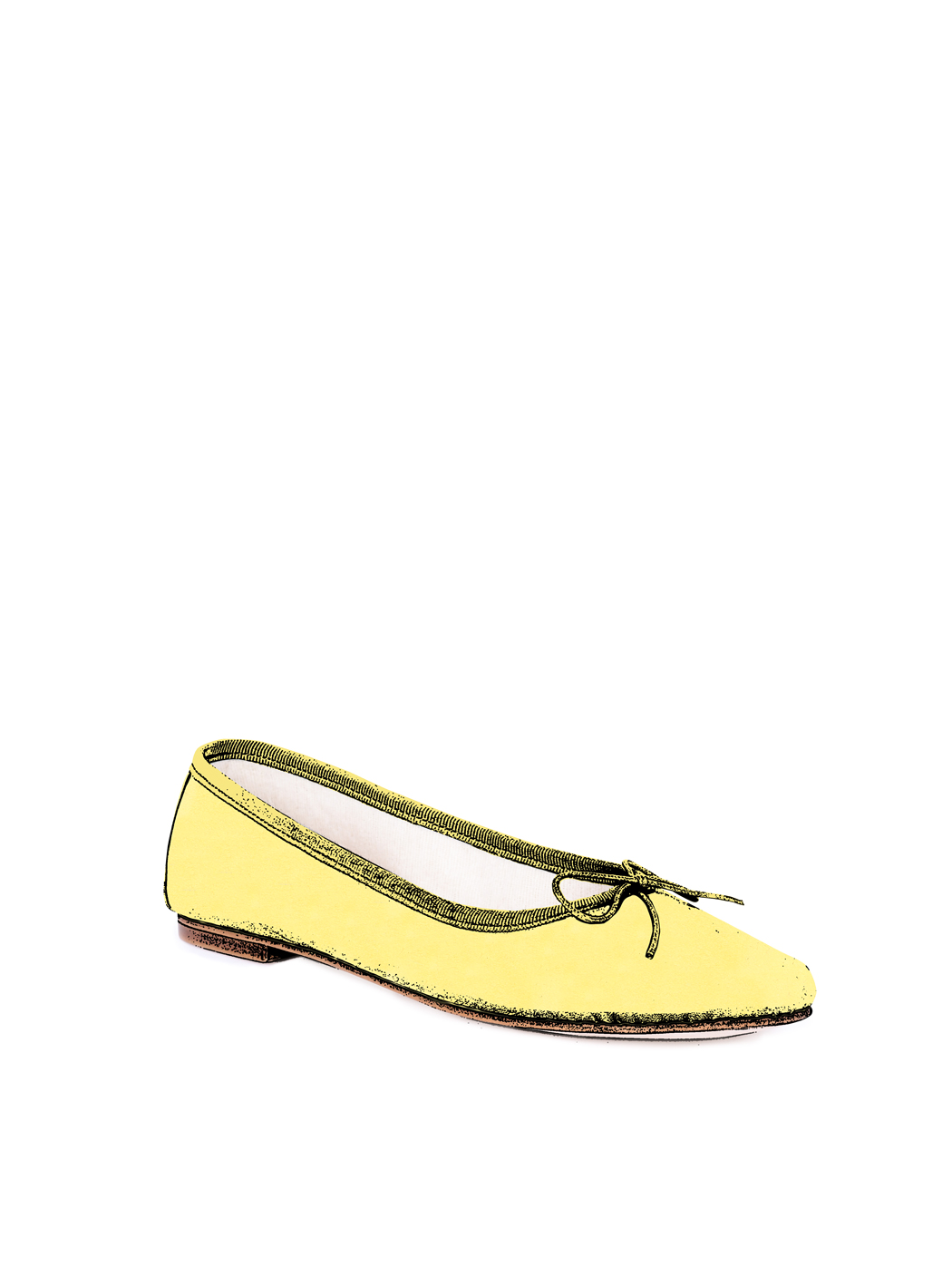 Ballerine Giallo Scamosciato Giallo