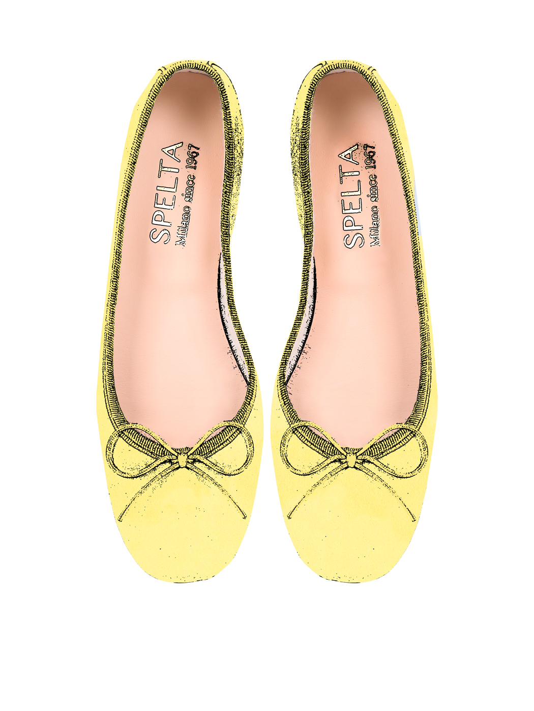 Ballerine Giallo Scamosciato Giallo