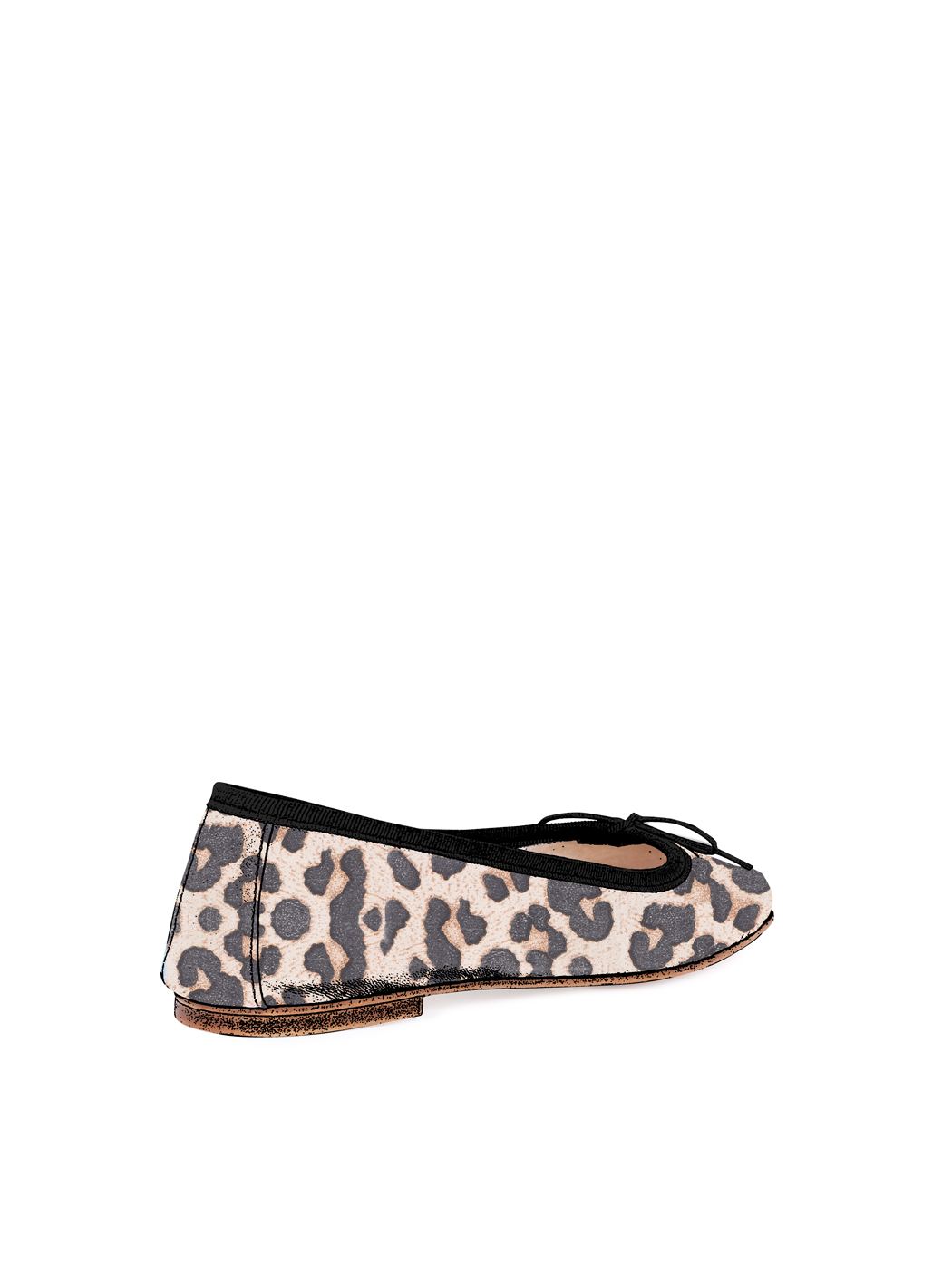 Ballet Flats Square-toe - Leopard Print Suede