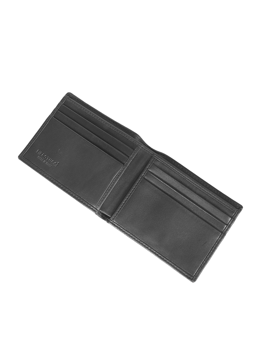 Slim Smooth Leather USD Bilfold Card Wallet Black