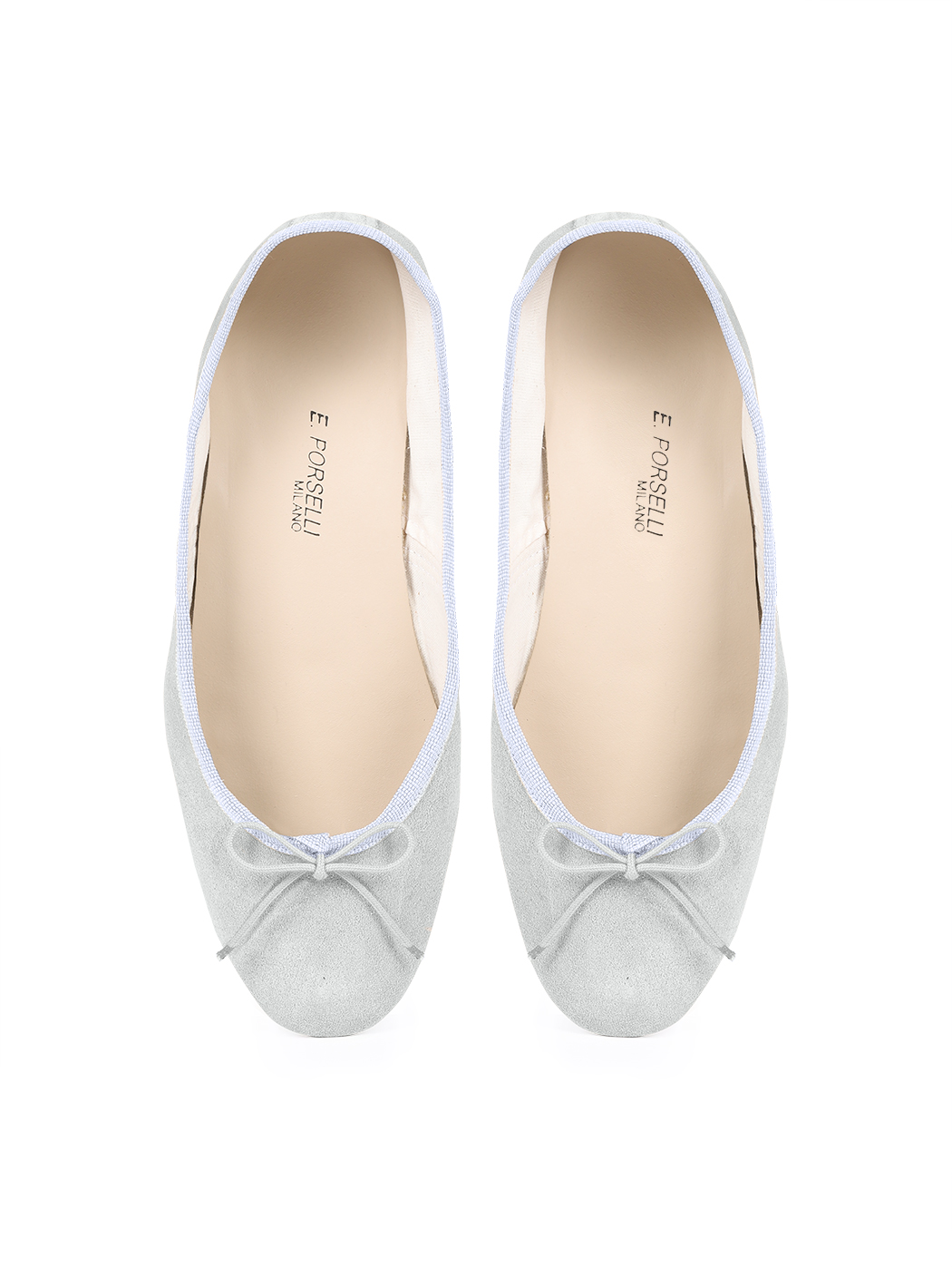 Ballerine DS Grigio Chiaro Scamosciato