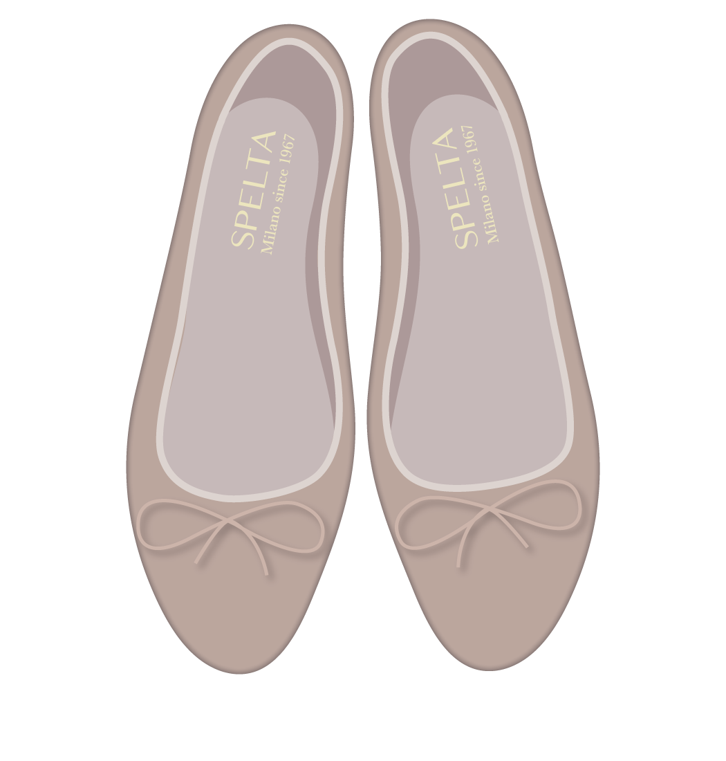 Ballet Flats - Beige Suede