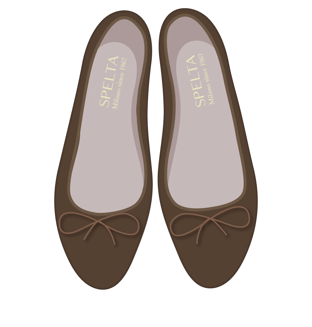 Ballet Flats - Chocolate Suede 