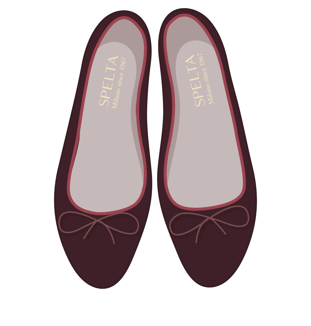 Ballet Flats - Marsala Suede 