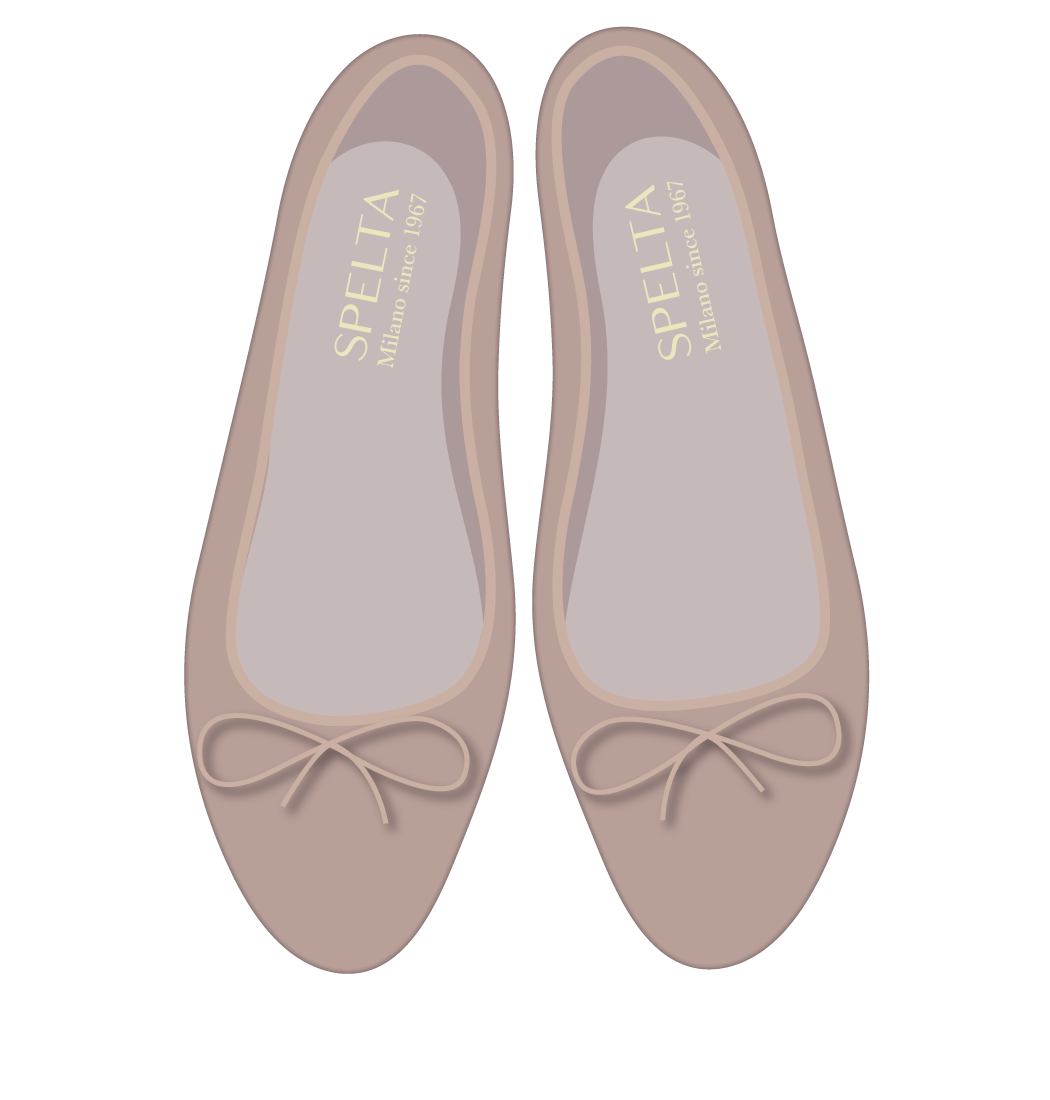 芭蕾鞋 - 纳帕羊皮 米褐色 米褐色