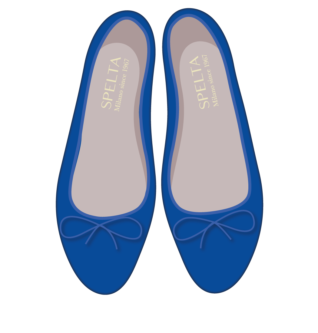 Ballet Flat Shoes -Bluette Nappa