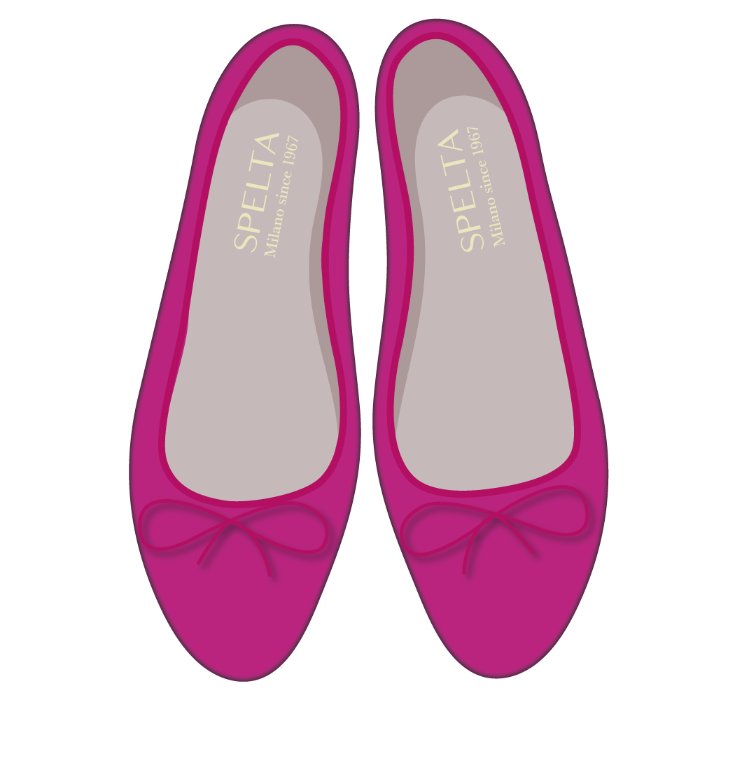芭蕾鞋 - 纳帕羊皮 紫红色 紫红色