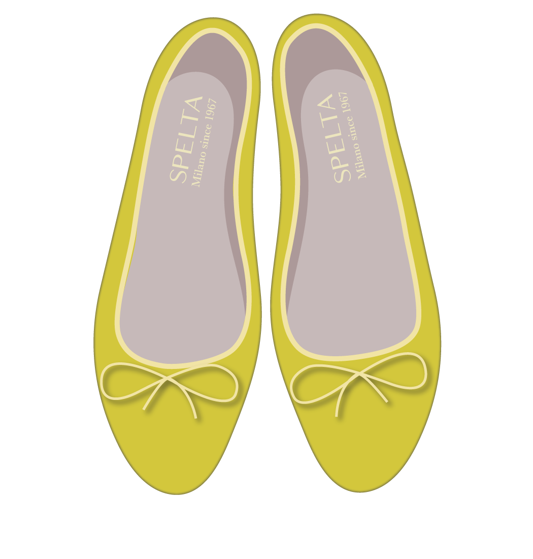 Ballet Flats - Yellow Nappa