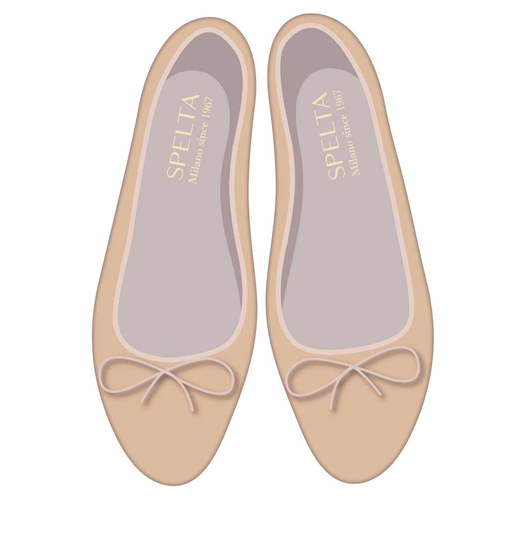Ballet Flats - Nappa Nude
