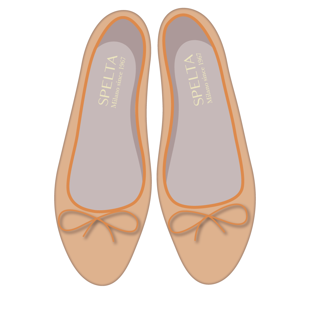 芭蕾鞋 - 纳帕羊皮 铜色 