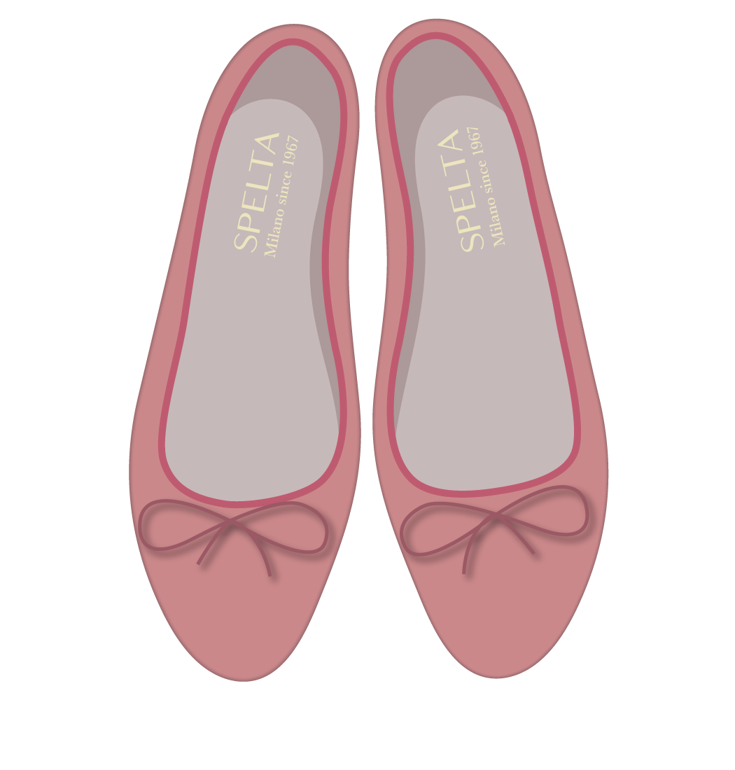 芭蕾鞋 - 纳帕羊皮 古典粉色 麂皮古典粉