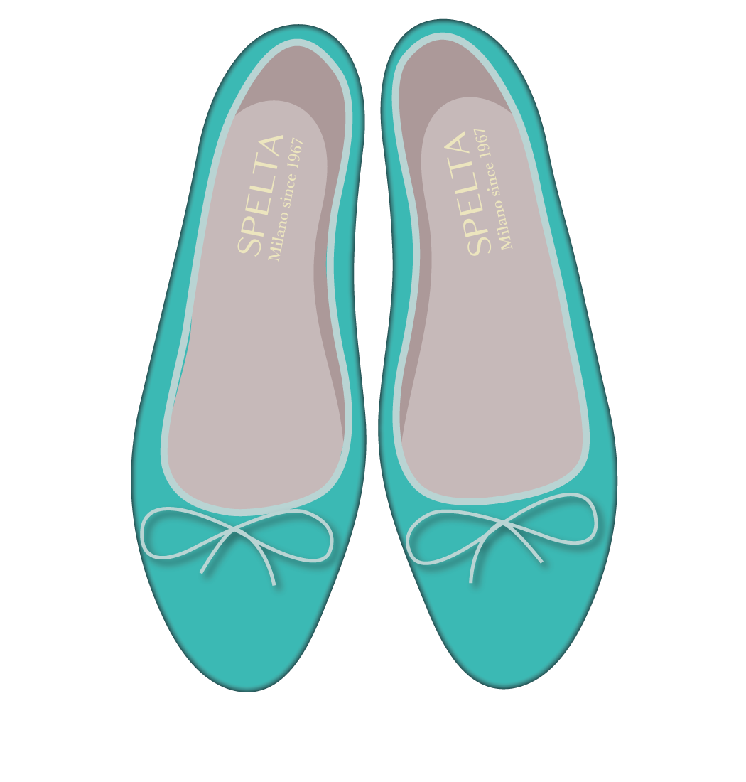 Ballet Flats - Nappa Turquoise