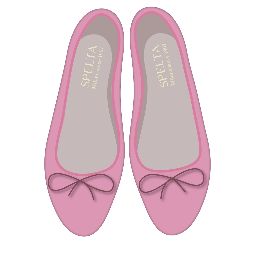 芭蕾鞋 -麂皮 纳帕羊皮 古典粉色 麂皮粉色