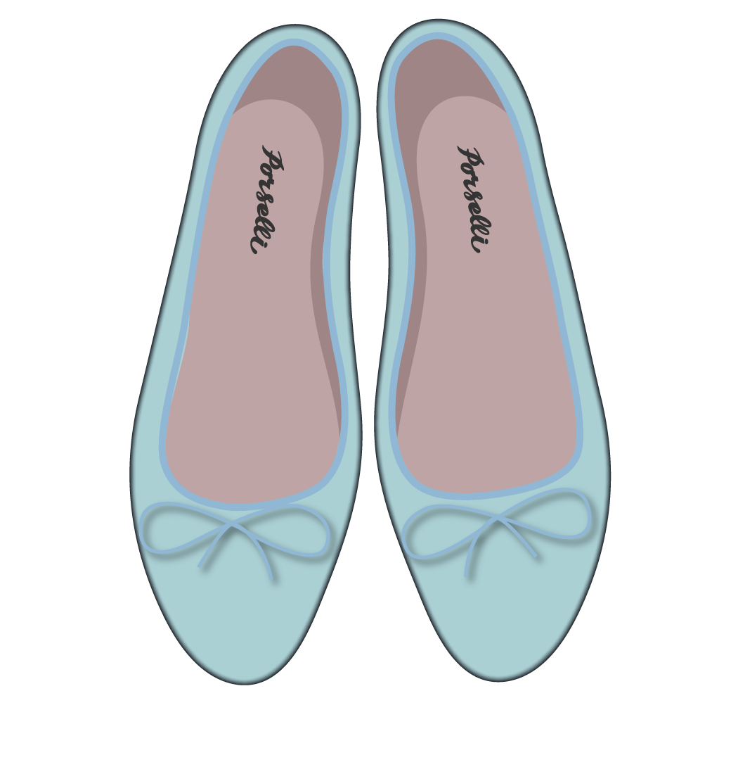 Ballet Flats Light Blue