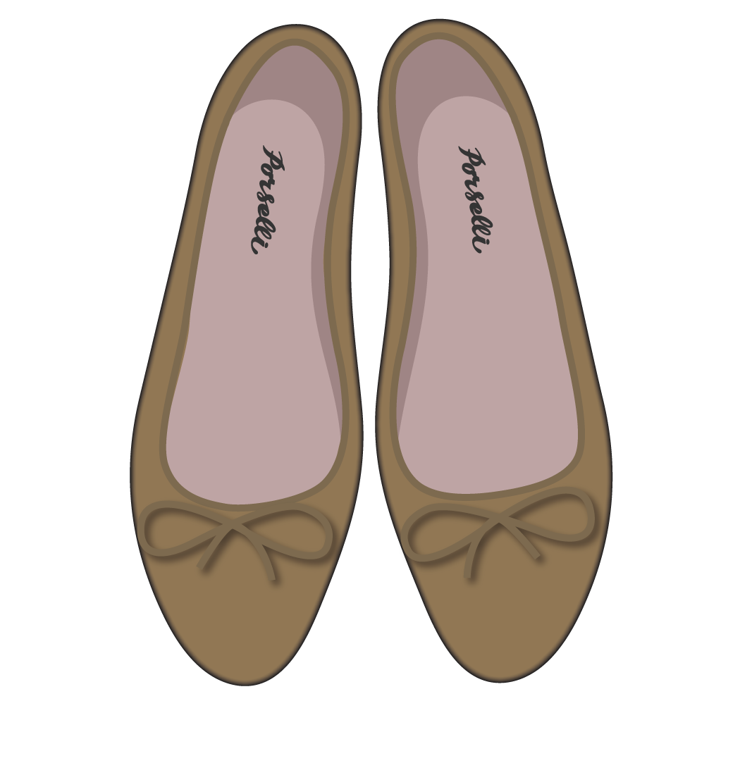 Ballet Flats Light Brown Suede