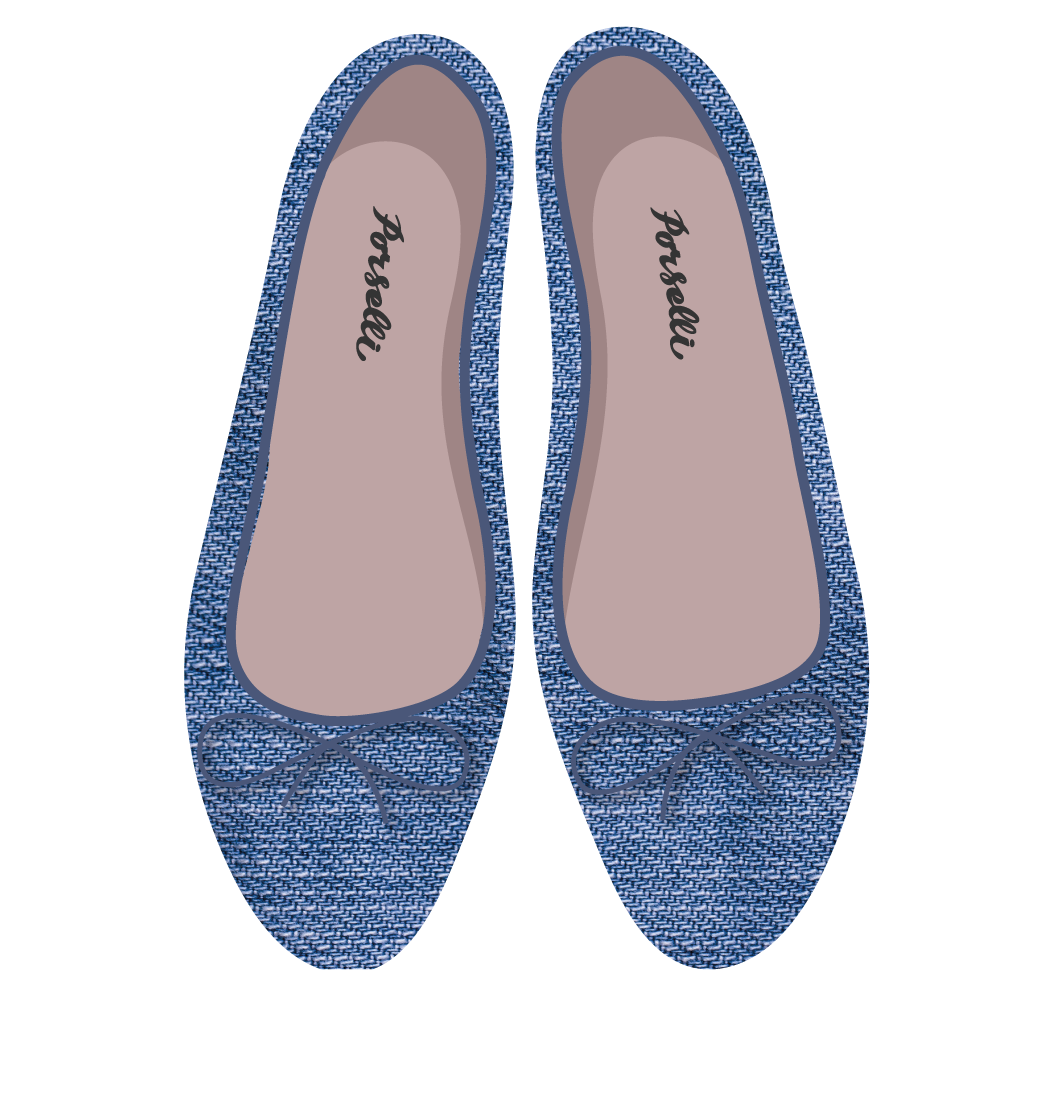 Ballet Flat Denim