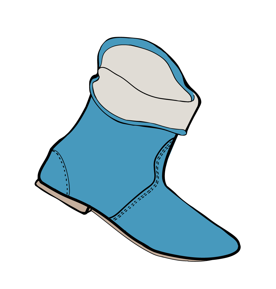 Голубые кожаные ботинки - Porselli Milano 06