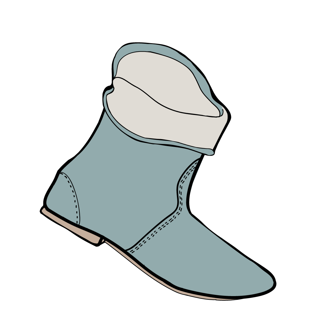Голубые кожаные ботинки - Porselli Milano 07-Бледно-голубой