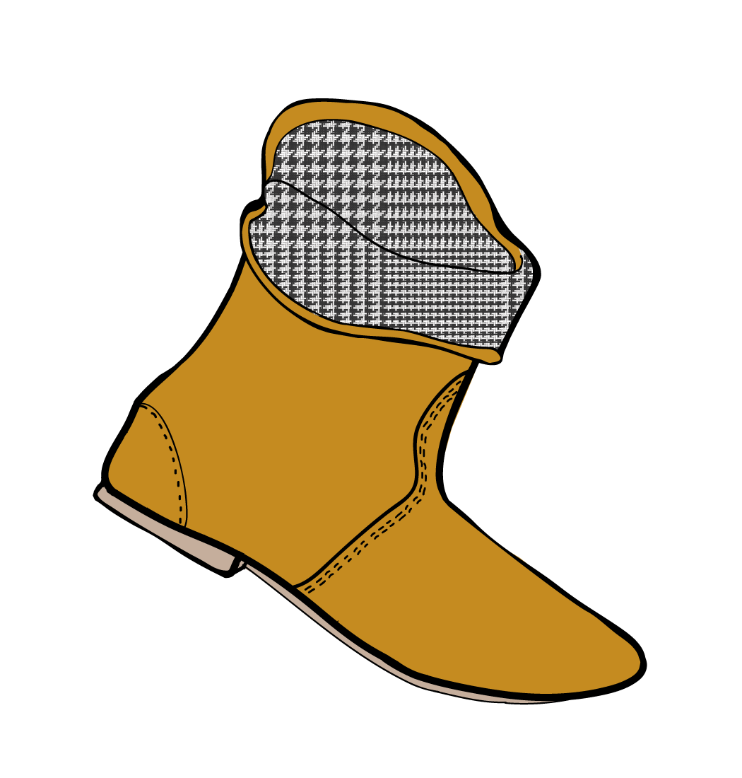 Boot Mustard Glen Plaid